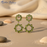 Load image into Gallery viewer, 925 Silver Peridot Earrings for Women | Dangle Earrings
