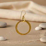 Load image into Gallery viewer, gold plating Textured Hoop Earrings for Women | Daily Wear Jewelry
