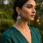 Load image into Gallery viewer, 925 Silver Peridot Drop Earrings for Women | Dangle Jewelry
