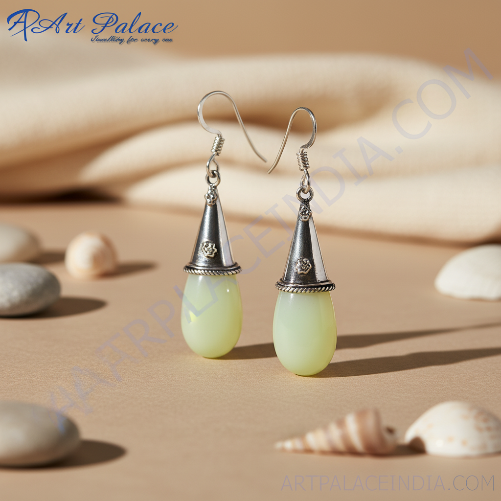 925 Silver Pear-Shaped Earrings for Women | Gemstone Jewelry