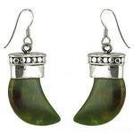 Load image into Gallery viewer, 925 Silver Green Jade Earrings for Women | Dangle Earrings
