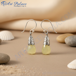 Load image into Gallery viewer, 925 Silver Lemon Quartz Drop Earrings for Women | Dangle Jewelry
