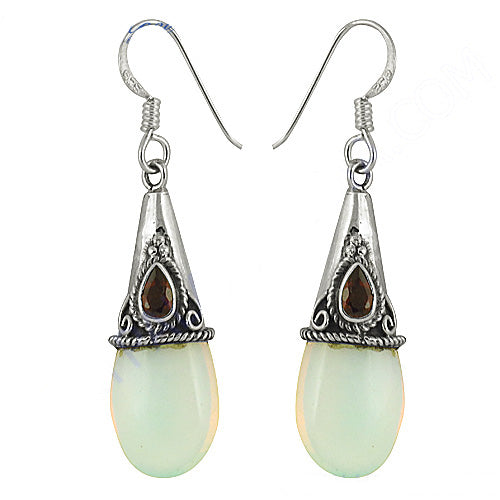 925 Silver Opal Teardrop Earrings for Women | Gift Jewelry