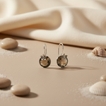 将图像加载到图库查看器中， Silver Smoky Quartz Earrings for Women | Dangle Jewelry
