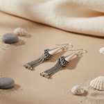 将图像加载到图库查看器中， 925 Silver Tassel Dangle Earrings for Women | Gift Jewelry
