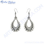 Load image into Gallery viewer, 925 sterling silver teardrop dangle earrings with polished finish, a fashionable accessory for women.
