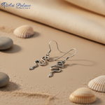 Load image into Gallery viewer, Pendientes de serpiente de plata de ley 925 para mujer | Pendientes colgantes
