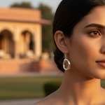 Load image into Gallery viewer, Aros ovalados de plata para mujer | Pendientes colgantes
