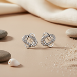 将图像加载到图库查看器中， 925 Silver Cubic Zirconia Knot Earrings for Women | Gift Jewelry
