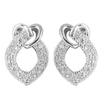 Load image into Gallery viewer, Silver Cubic Zirconia Drop Earrings for Women | Elegant Jewelry
