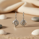 Load image into Gallery viewer, 925 Silver Heart Drop Earrings for Women | Dainty Gift
