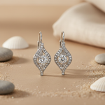 Load image into Gallery viewer, 925 Silver Cubic Zirconia Leverback Earrings for Women | Gift
