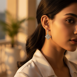 将图像加载到图库查看器中， 925纯银方形钻石耳环，女士款 | 礼品首饰
