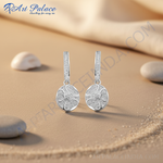 Load image into Gallery viewer, 925 Silver Floral Drop Earrings for Women | Dangle Earrings
