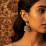 Load image into Gallery viewer, 925 Silver Jhumka Earrings for Women | Dangle Earrings
