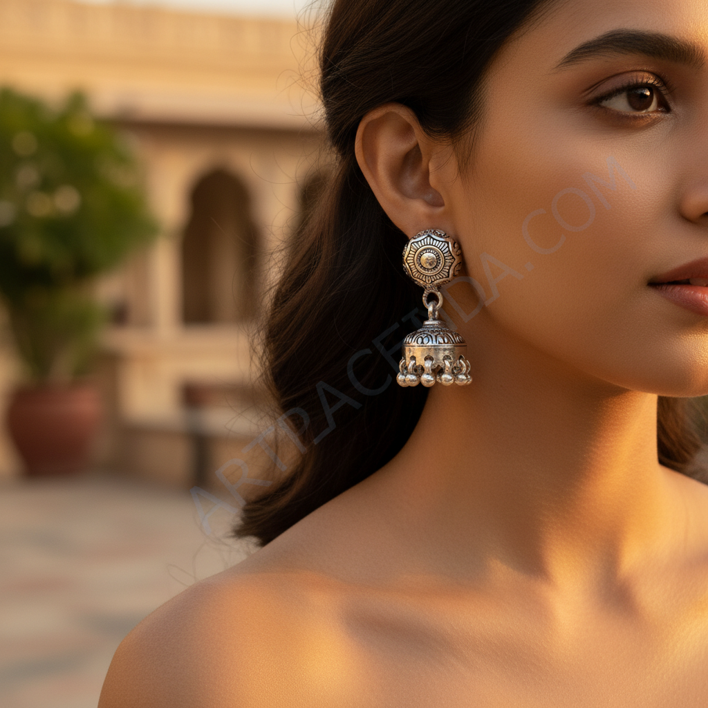 925纯银女士吊坠耳环 | 民族风首饰