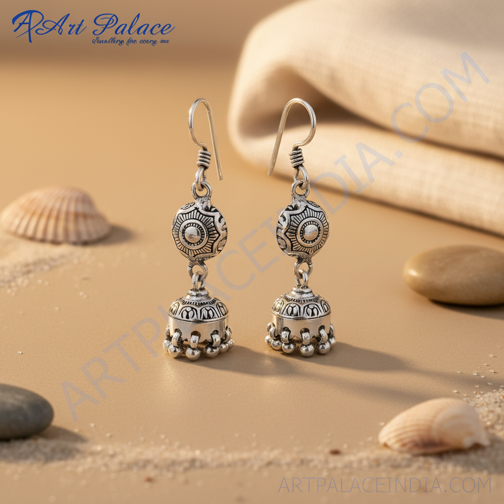 925纯银女士吊坠耳环 | 民族风首饰