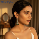 Load image into Gallery viewer, 925 Silver Green Gemstone Dangle Earrings for Women | Gift
