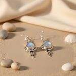 Load image into Gallery viewer, 925 Sterling Silver Moonstone Earrings | Women's Jewelry Gift
