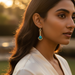 Load image into Gallery viewer, 925 Sterling Silver Turquoise Earrings for Women | Dangle Jewelry
