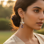 Load image into Gallery viewer, 925 Silver Amethyst Drop Earrings for Women | Gemstone Jewelry
