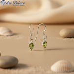 Load image into Gallery viewer, 925 Silver Peridot Drop Earrings for Women | Green Gemstone Jewelry
