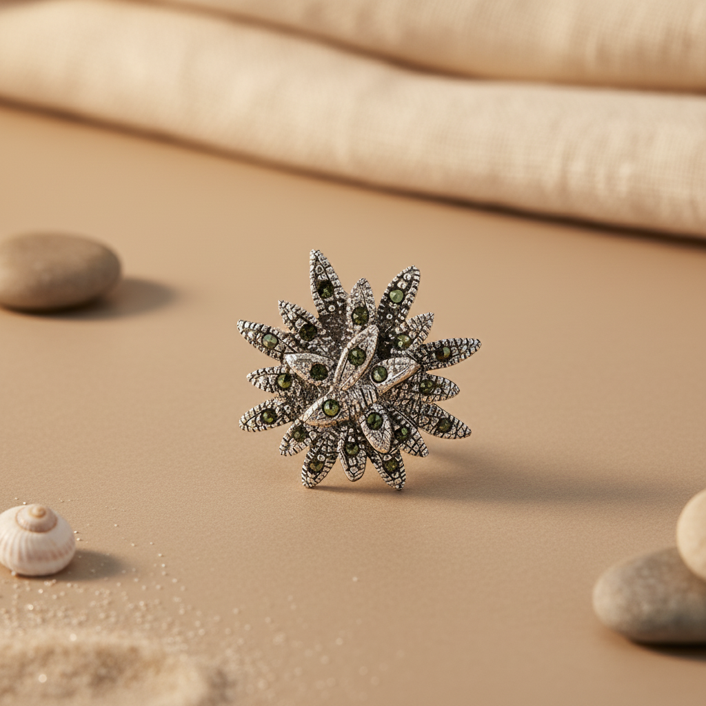 Silver Flower Stud Earrings | Women's Floral Jewelry