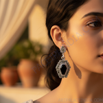 Load image into Gallery viewer, 925 Silver Black Onyx Marcasite Earrings for Women | Gift
