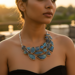 Load image into Gallery viewer, 925 Silver Labradorite Gemstone Necklace for Women
