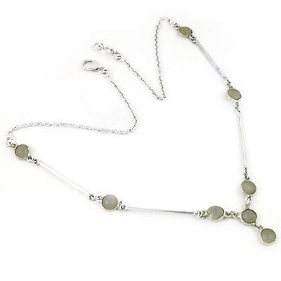 925 Silver Moonstone Necklace for Women | Minimalist Jewelry Gift