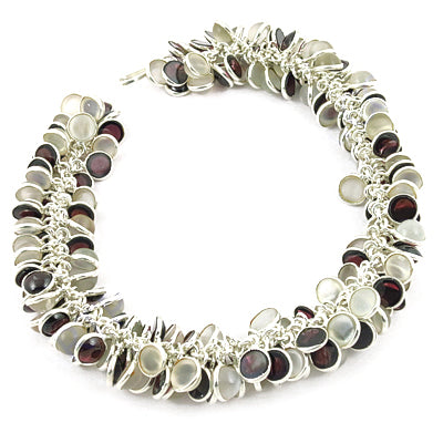 925 Silver Gemstone Dangle Necklace | Women's Fashion Jewelry