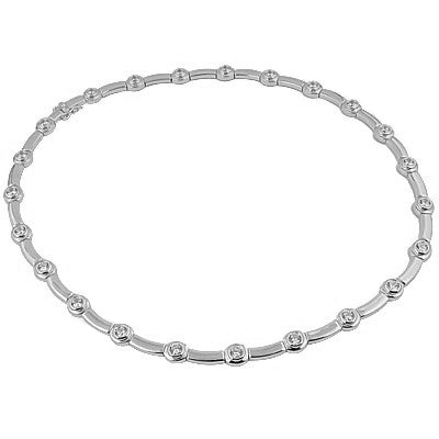 Silver Diamond Necklace for Women | Daily Wear Necklace