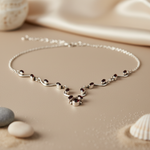 将图像加载到图库查看器中， 925 Silver Garnet Necklace for Women | Daily Wear Jewelry
