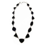 Load image into Gallery viewer, 925 Silver Onyx Stone Necklace for Women | Statement Jewelry
