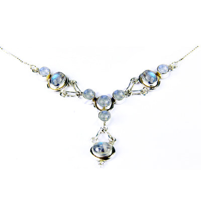 925 Silver Moonstone Necklace for Women | Gemstone Jewelry Gift