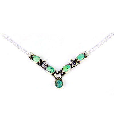925 Silver Turquoise Necklace for Women | Daily Wear Jewelry