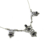 Load image into Gallery viewer, 925 Silver Onyx Stone Necklace for Women | Fashion Jewelry
