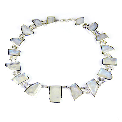 925 Silver Moonstone Necklace for Women | Gemstone Jewelry
