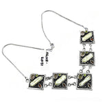 Load image into Gallery viewer, Silver Gemstone Square Necklace for Women | Fashion Jewelry
