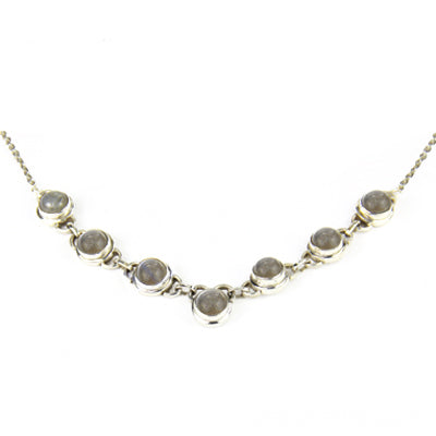 925 Silver Labradorite Necklace for Women | Gemstone Jewelry