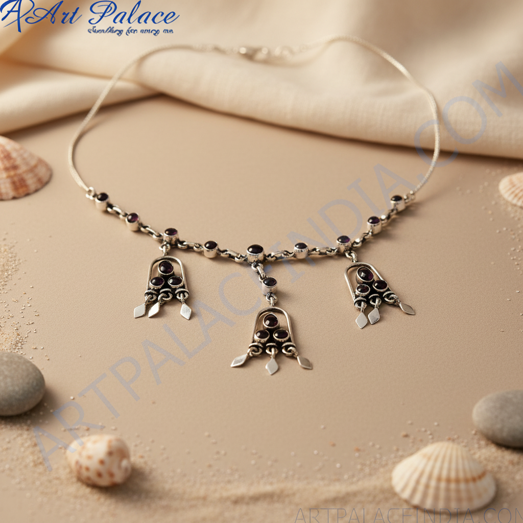 925 silver moonstone necklace pendant for women | gemstone jewelry