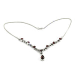 Load image into Gallery viewer, 925 Silver Garnet Necklace for Women | Gemstone Jewelry
