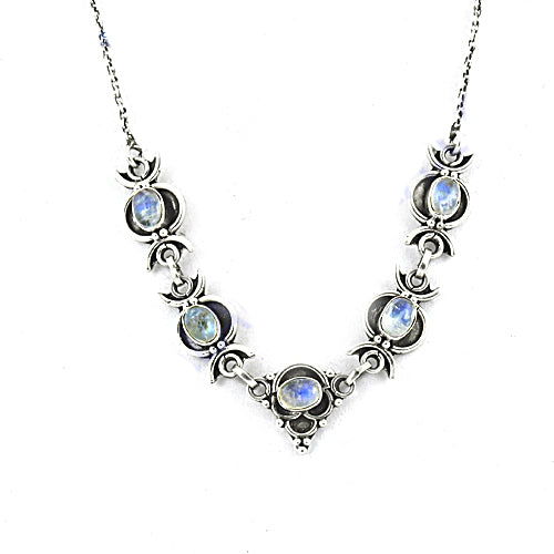 925 Silver Moonstone Necklace for Women | Gemstone Jewelry