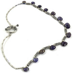 Load image into Gallery viewer, 925 Silver Iolite Bead Necklace for Women | Gemstone Jewelry
