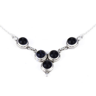 925 Silver Onyx Necklace for Women | Gemstone Jewelry Gift