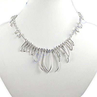 925 Silver Statement Necklace for Women | Modern Design