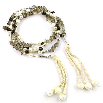 Gemstone Pearl Necklace for Women | Fashion Jewelry
