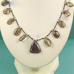 Load image into Gallery viewer, Smoky Quartz Necklace | Triangle Pendant | Women's Jewelry Gift
