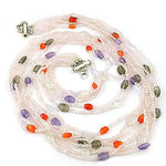 Load image into Gallery viewer, Beaded Gemstone Necklace | Pink Seed Bead Jewelry for Women
