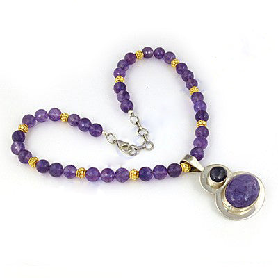 Amethyst Bead Necklace for Women | Gemstone Jewelry